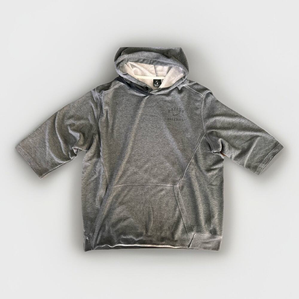 Nike Baylor Baseball Dri-Fit Grey Hoodie Sweatshirt Size XL